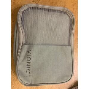 Vionic Shoes Travel Storage Bag – Beige Utility Organizer with Mesh Top